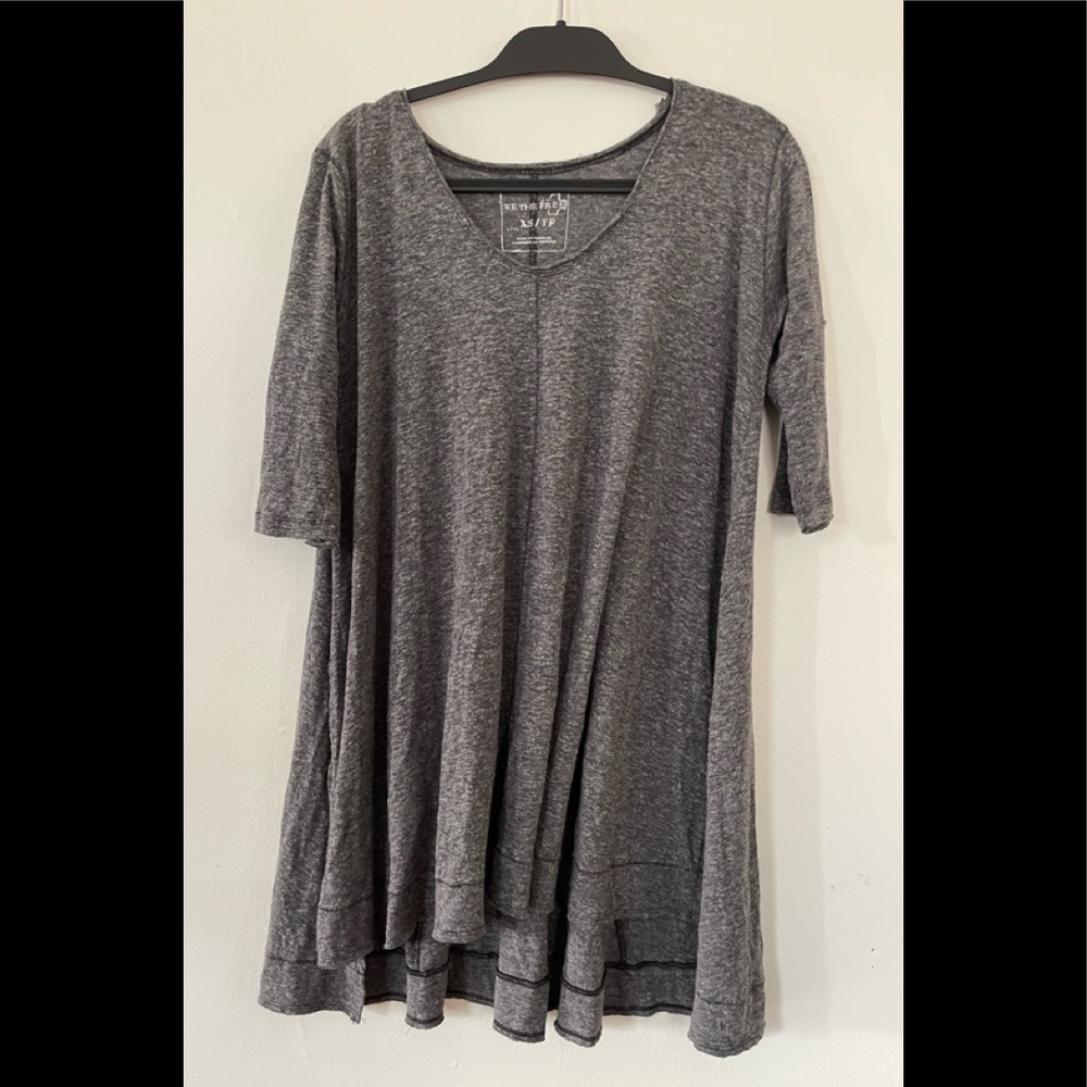 Grey we the free t-shirt dress